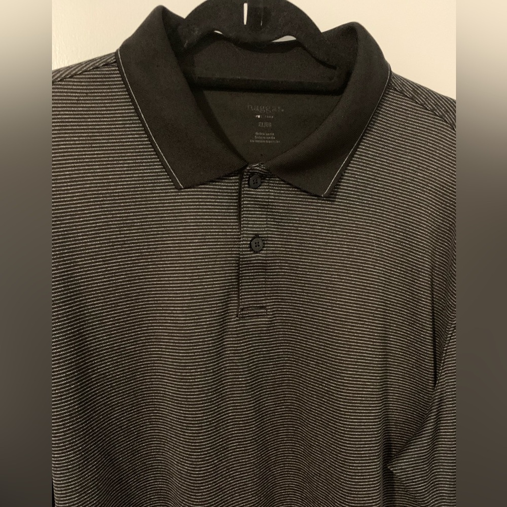 Haggar Dark Brown Polo Shirt XL Classic Style - Picture 2 of 8